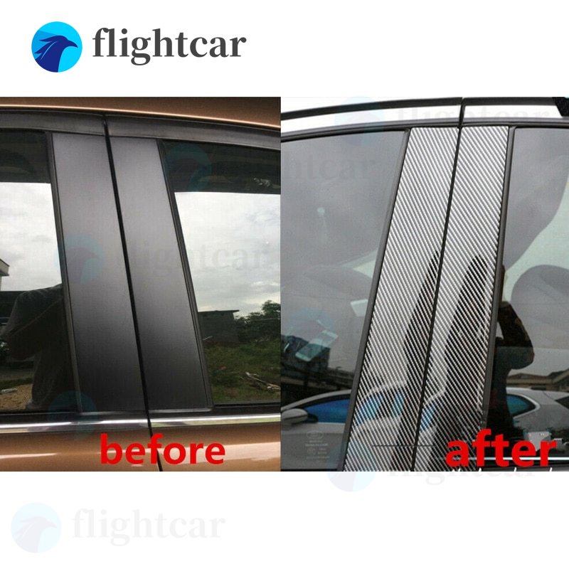 Miếng Dán Trang Trí Xe Hơi 7D Bằng PVC Sợi Carbon Chống Thấm Nước 30*152cm