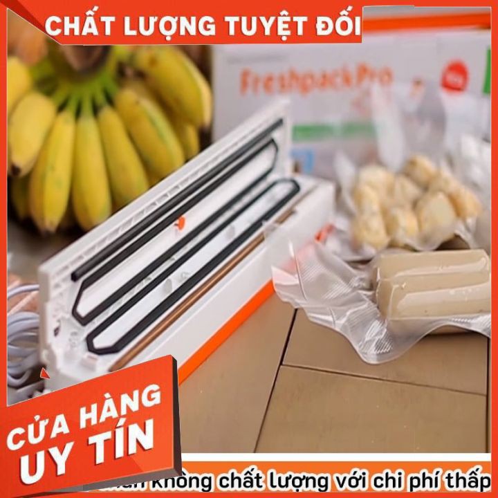 máy hút chân không, máy hút chân không thực phẩm mini kiêm hàn miệng túi