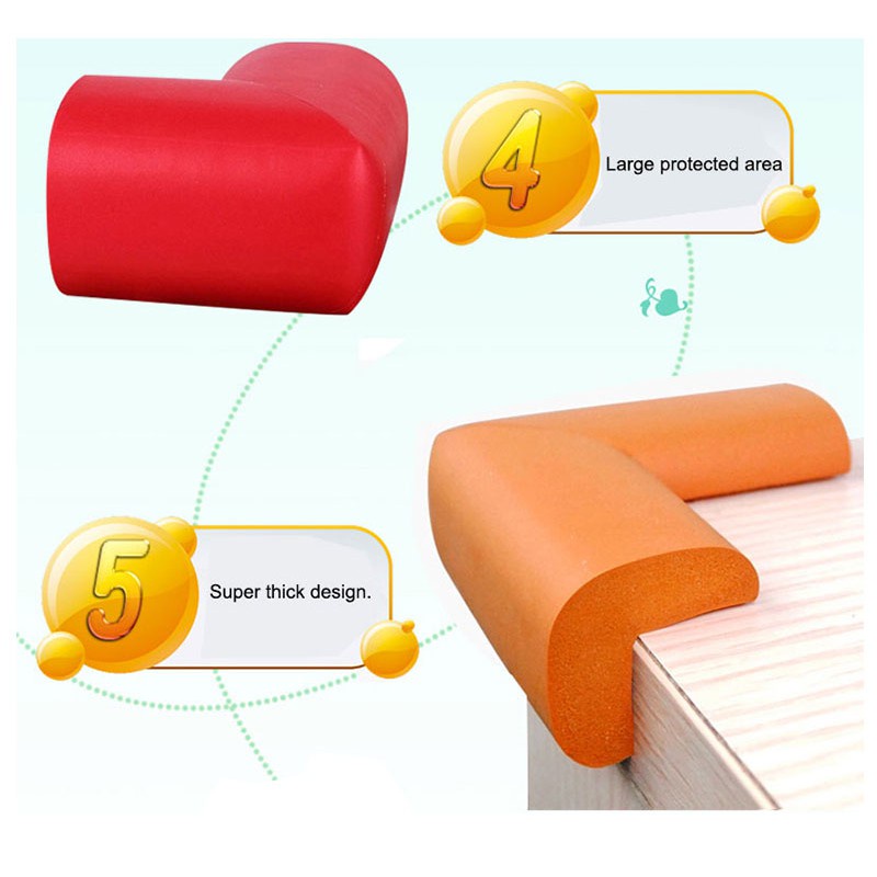 Chặn Góc Bàn, Xốp Mút bọc cạnh bàn，Góc Tủ, Cạnh Kính Silicon Cao Cấp An Toàn Cho Bé