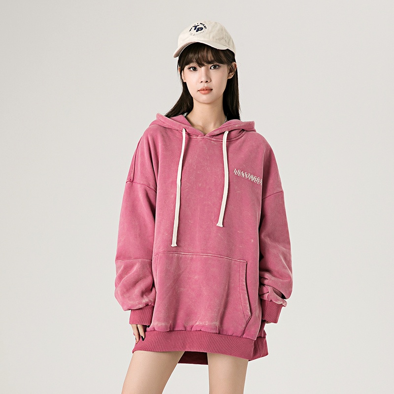 Ifnicefuture Áo hoodie cotton Tay Dài In Họa Tiết Màu Đỏ Thời Trang Thường Ngày Cho Nam