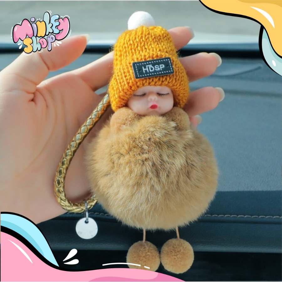 Móc Khóa Đẹp Hình Bé Áo Len Cute phụ kiện Túi Xách dễ thương -Minkey