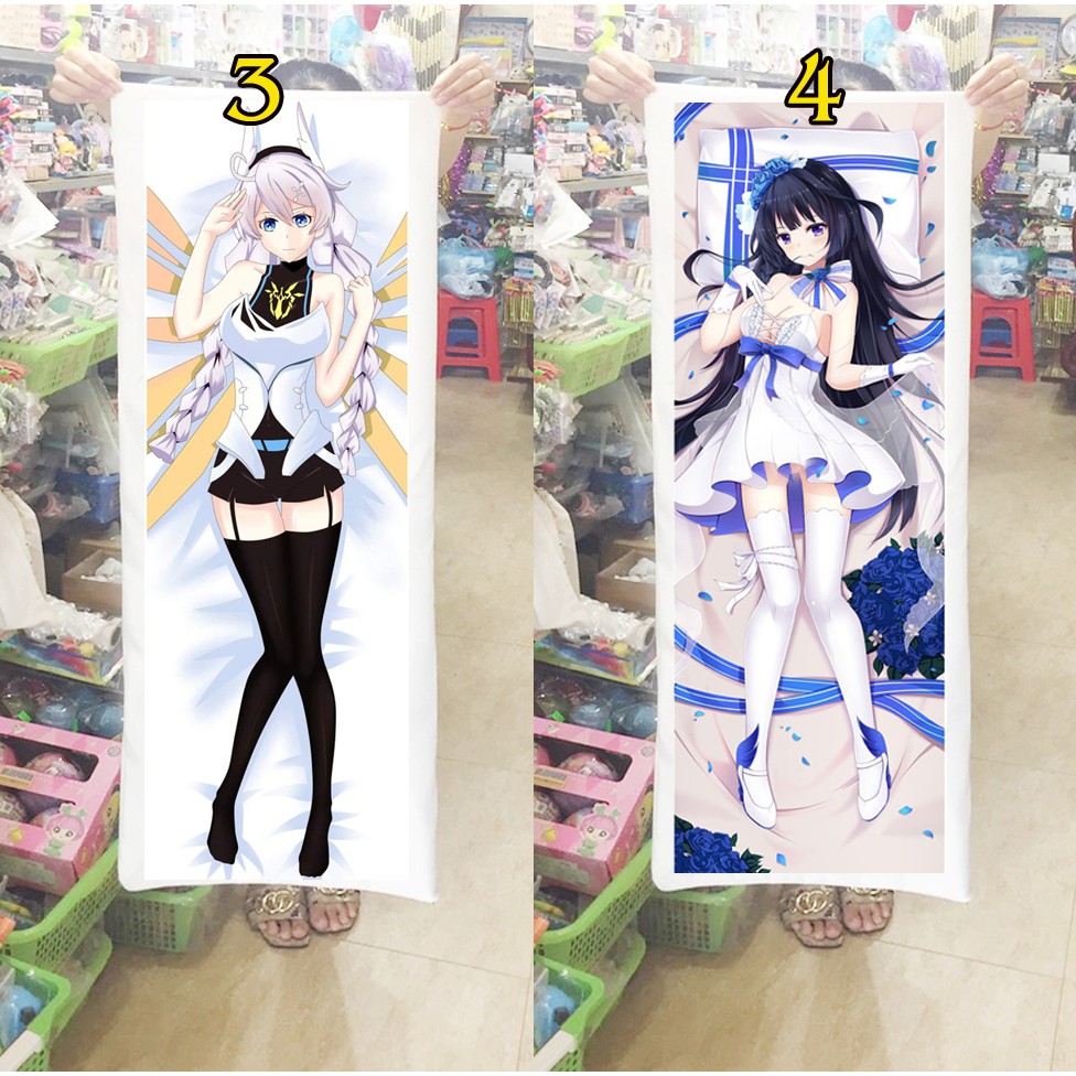 Gối ôm dài Gối ngủ anime Honkai Impact 3rd (Tặng 1 poster hoặc 1 huy hiệu)