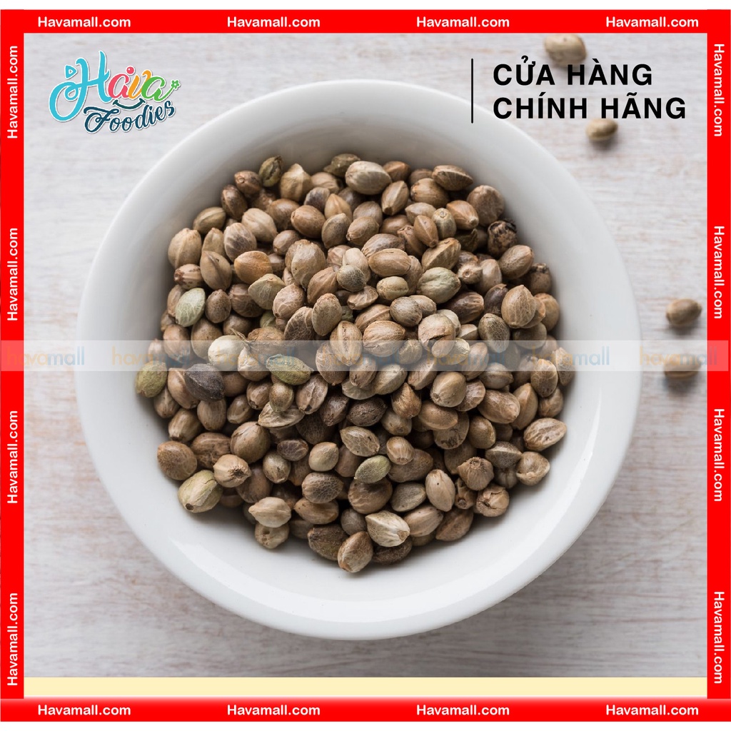 CHƯA TÁCH VỎ - Hạt Gai Dầu Havafood Hộp Nhựa 120gr