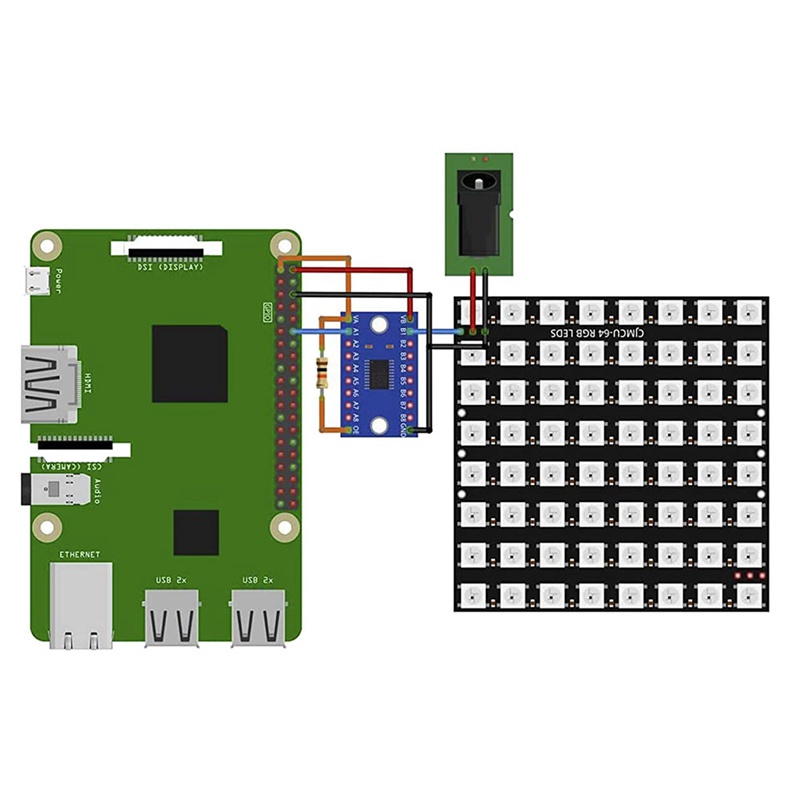 Bảng Mạch Ma Trận 3X U 64 LED CJMCU-8X8 Cho Arduino Và Pi