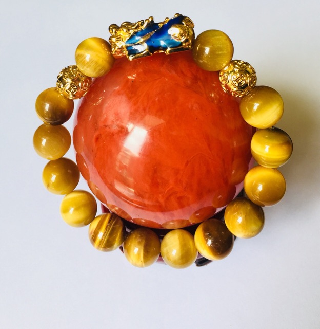 Vòng tay chuỗi hạt mắt hổ Mic tỳ hưu đổi màu