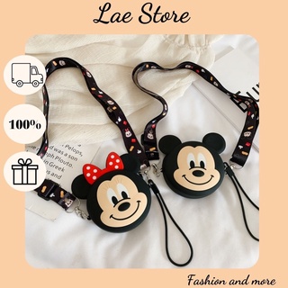 Túi đeo chéo mickey minnie silicon cho mẹ và bé cực kì đáng yêu TX03 - hàng loại 1-uncle-  thời trang nữ Lae Store