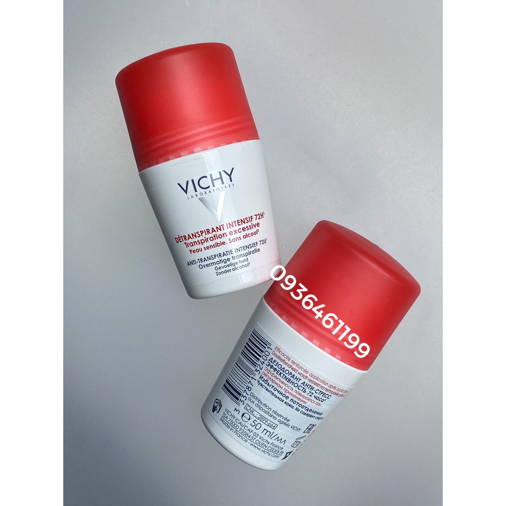 {Vichy-Chuẩn Hãng}Lăn nách khử mùi 72h Vichy-Pháp 50Ml