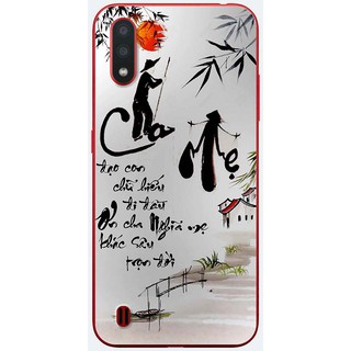 Ốp lưng Samsung A01, A11, A21s in hình Cha mẹ thư pháp