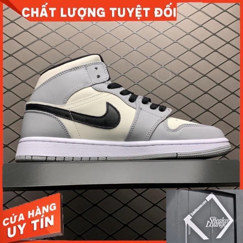 [MIỄN PHÍ SHIP] Ảnh Giầy thể thao AirJordan 1 Retro Hight Light Grey Xám | BigBuy360 - bigbuy360.vn
