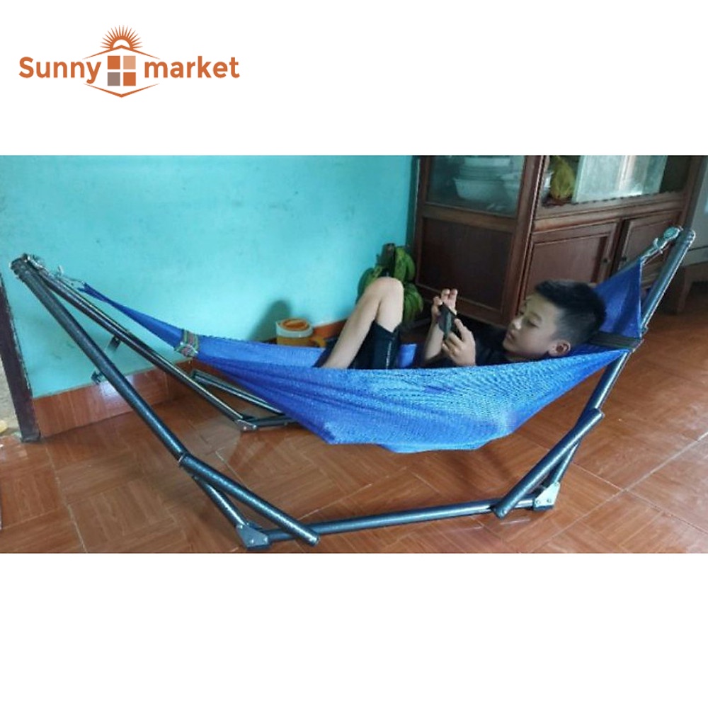 Bộ khung võng xếp cho em bé, bộ võng xếp cho bé, lựa chọn khung võng hoặc lựa chọn bộ khung kèm lưới võng