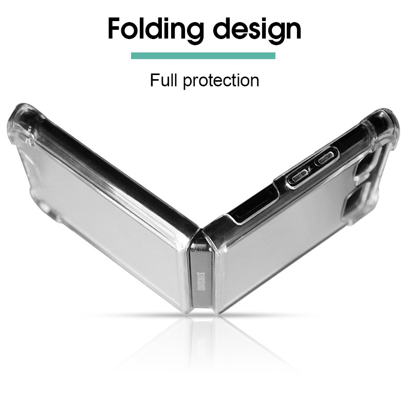 Ốp điện thoại trong suốt chất lượng cao thích hợp cho Samsung Galaxy Z Flip 3 Samsung Z Flip3 ZFlip3