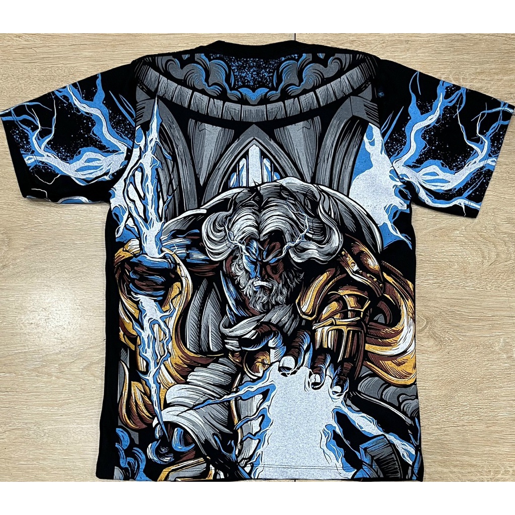 Áo Thun 3D Thái Lan vải cotton dệt ống hình in full cánh tay form unisex phù hợp cho nam và nữ