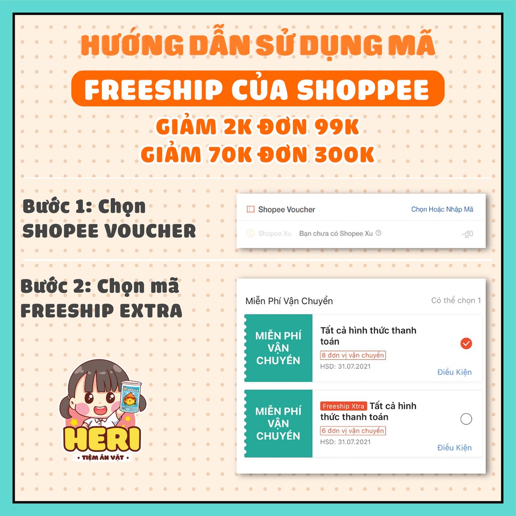 Mực cán tẩm gia vị 200g ăn vặt Heri siêu ngon, giá rẻ | BigBuy360 - bigbuy360.vn