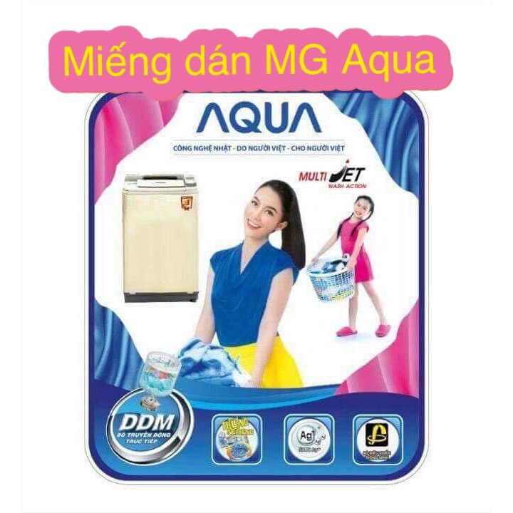 Miếng dán - decal - tem dán máy giặt các loại Toshiba, Panasonic, Samsung, Sanyo Aqua, Sharp