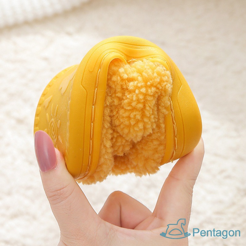 Dép Cotton Đi Trong Nhà Đế Mềm Chống Trượt Họa Tiết Hoạt Hình Dễ Thương Cho Bé