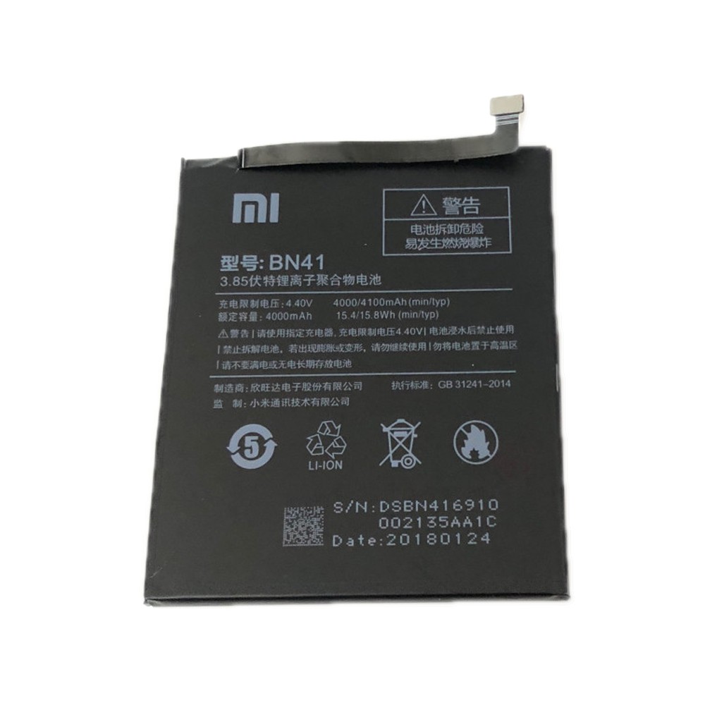 [Mã ELFLASH3 hoàn 10K xu đơn 20K] Pin Xiaomi REDMI NOTE 4/Redrice Note 4/Hongmi Note 4/BN41
