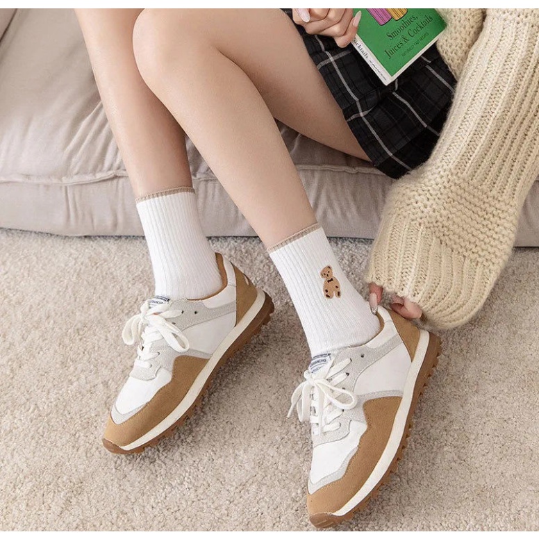 Tất cổ cao nhiều màu in hình đáng yêu đẹp mắt kiểu Hàn Quốc cho nữ-TB01