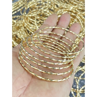Bộ ximen 7 chiếc có khóa kiểu vuông khía xoắn mạ vàng 18k cao cấp
