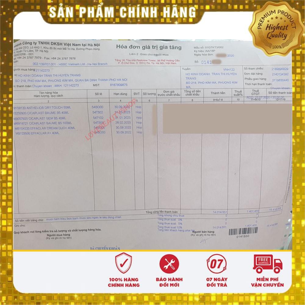 [MẪU MỚI] Kem Chống Nắng La Roche Posay Anthelios Dry Touch Gel-Cream SPF50 Cho Da Dầu, Nhạy Cảm | BigBuy360 - bigbuy360.vn