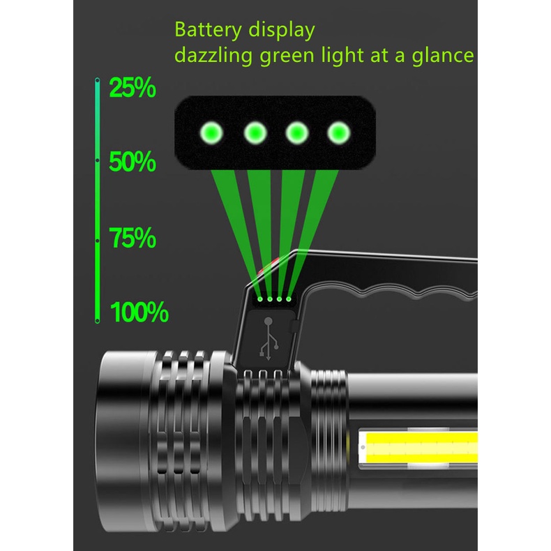 Đèn Pin Siêu Sáng Dùng Ngoài Trời 2000m Tiện Lợi | BigBuy360 - bigbuy360.vn