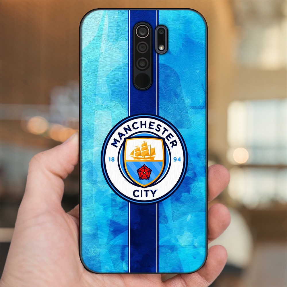 Ốp lưng Xiaomi Redmi 9 viền đen in hình Manchester City MC