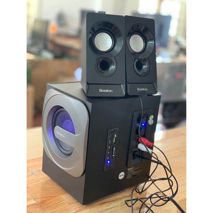 Loa Vi Tính Loa Máy Tính Pc Bosston T3600-BT Led RGB Kết Nối Bluetooth Âm Thanh Hay