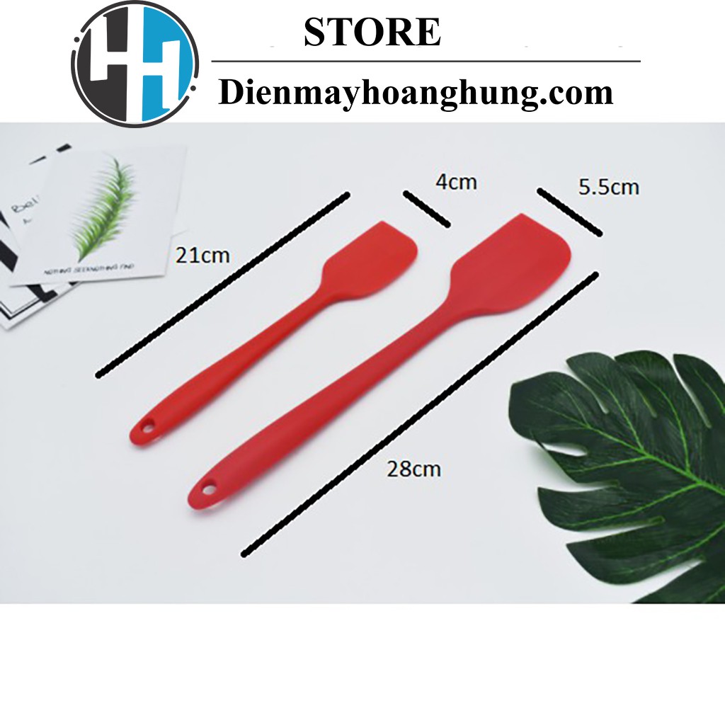 [Rẻ vô địch] Dụng cụ làm bánh chuyên nghiệp: Spatula phới trộn bột, phới dẹt silicon, dùng lật thức ăn