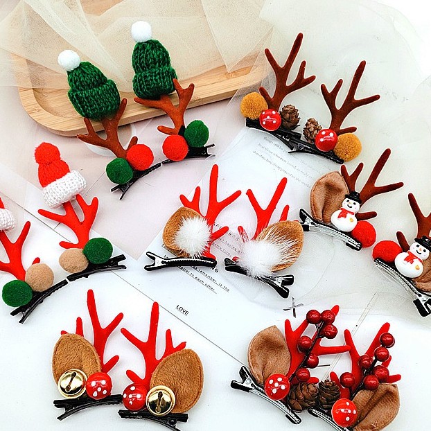 Kẹp Tóc Hình Sừng Hươu Dễ Thương Cho Bé Gái