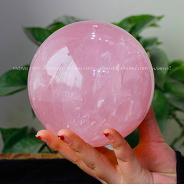 [XẢ KHO Size 1.5kg] Quả Cầu Phong Thủy T.A Hồng mạng THỔ và HỎA nặng 1.5 Kg, Đường Kính 12 cm - Phong Thủy Thành Đô | BigBuy360 - bigbuy360.vn