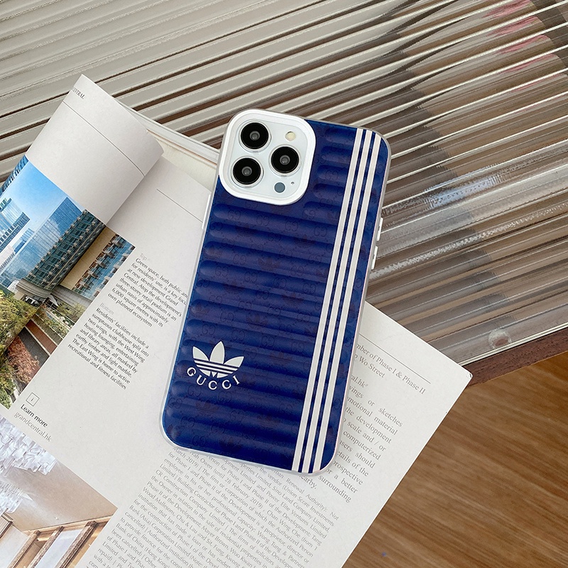 Ốp Điện Thoại GUCCI X Adidas Họa Tiết Kẻ Sọc Sang Trọng Cho iphone 13 Pro Max i13 13pro 11ProMax i11 X XR Xs Max 12Pro 12 Pro Max