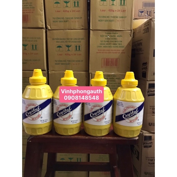 Mù Tạc Vàng Crystal 454gr