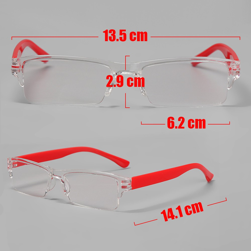 Kính Đọc Sách + 1.00 ~ + 4.0 Siêu Nhẹ Nhiều Màu Sắc Chất Liệu Nhựa Resin Siêu Nhẹ Cho Nam Và Nữ