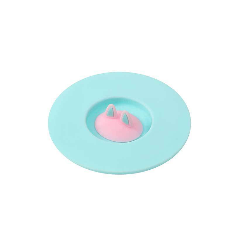 Nắp Đậy Cốc Nước Bằng Silicon Chống Bụi Chống Rò Rỉ Kiểu Dáng Hoạt Hình Dễ Thương