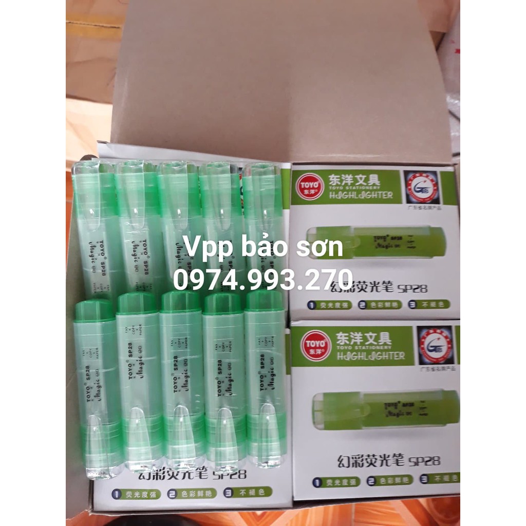 Combo 1 hộp bút dạ quang ToYo SP28