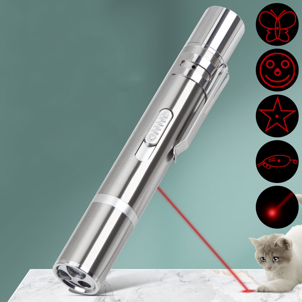 Đèn Laser FA102C 3 Chức Năng Chiếu Sáng, Trêu Mèo, Kiểm Tra Nấm/ Vi Khuẩn Đầu Sạc USB- MIAOCAT