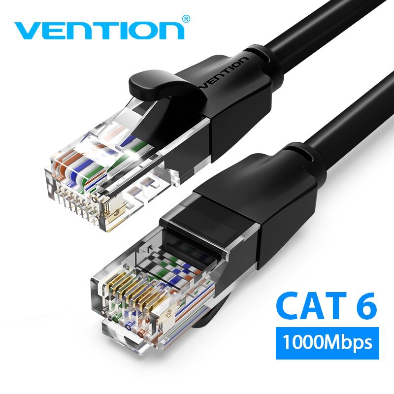 Cáp mạng LAN/ Ethernet CAT6 RJ45 Gigabit tốc độ cao , Tròn/dẹt - Hàng chính hãng Vention