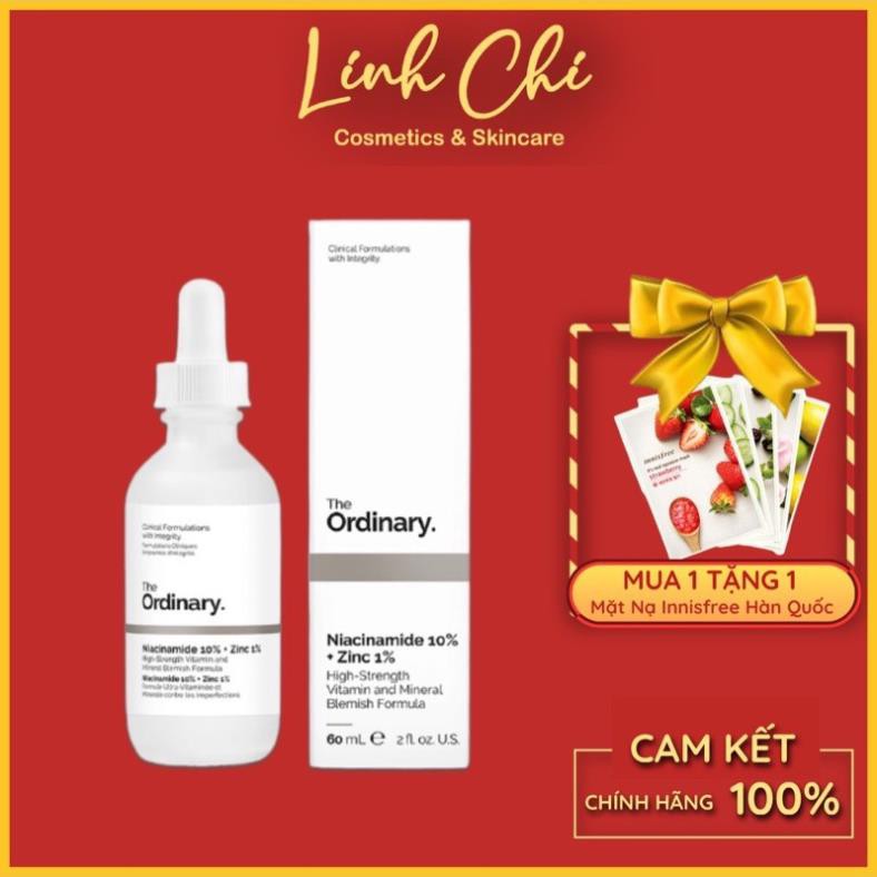 Serum Ngừa Mụn Thâm The Ordinary Niacinamide 10% + Zinc 1% 30ml