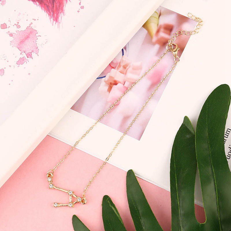 Vòng đeo tay phong cách 12 cung hoàng đạo thời trang Nhật Hàn năng động dành cho nữ