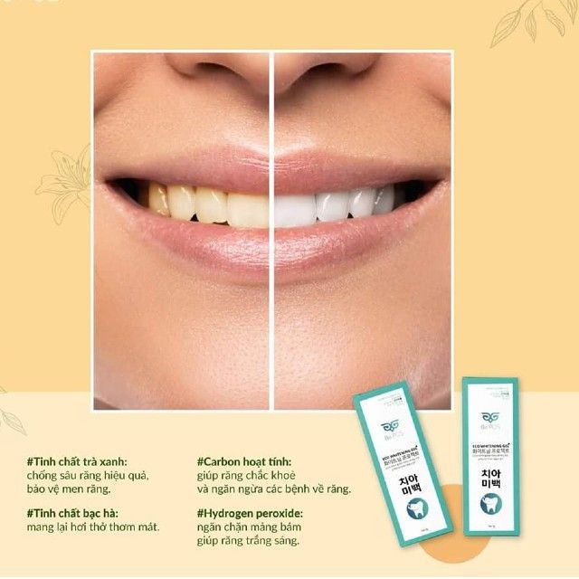 Gel Trắng Răng BE’POS – ECO WHITENING GEL PLUS 4g