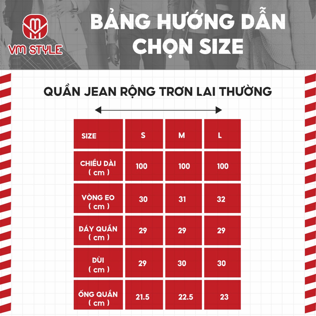 Quần jeans nữ ổng rộng VM STYLE lưng cao trẻ trung năng động - 22QJR02HH2202