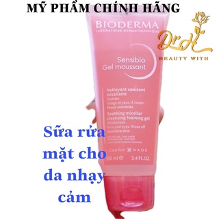 Sữa rửa mặt tạo bọt Crealine Bioderma Pháp dạng gel