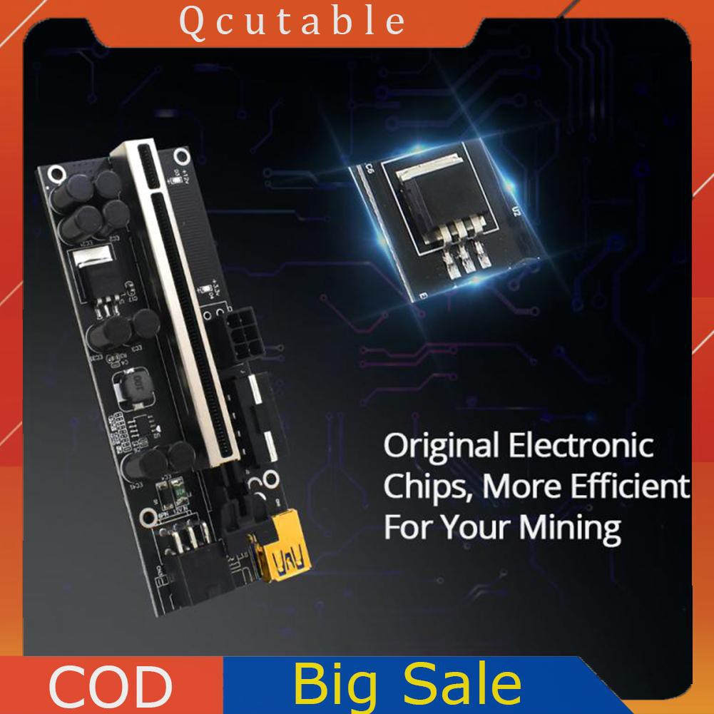 Card Mở Rộng Ver009S Plus Pcie Riser Card Usb 3.0 Pci-E Express 1x To 16x
