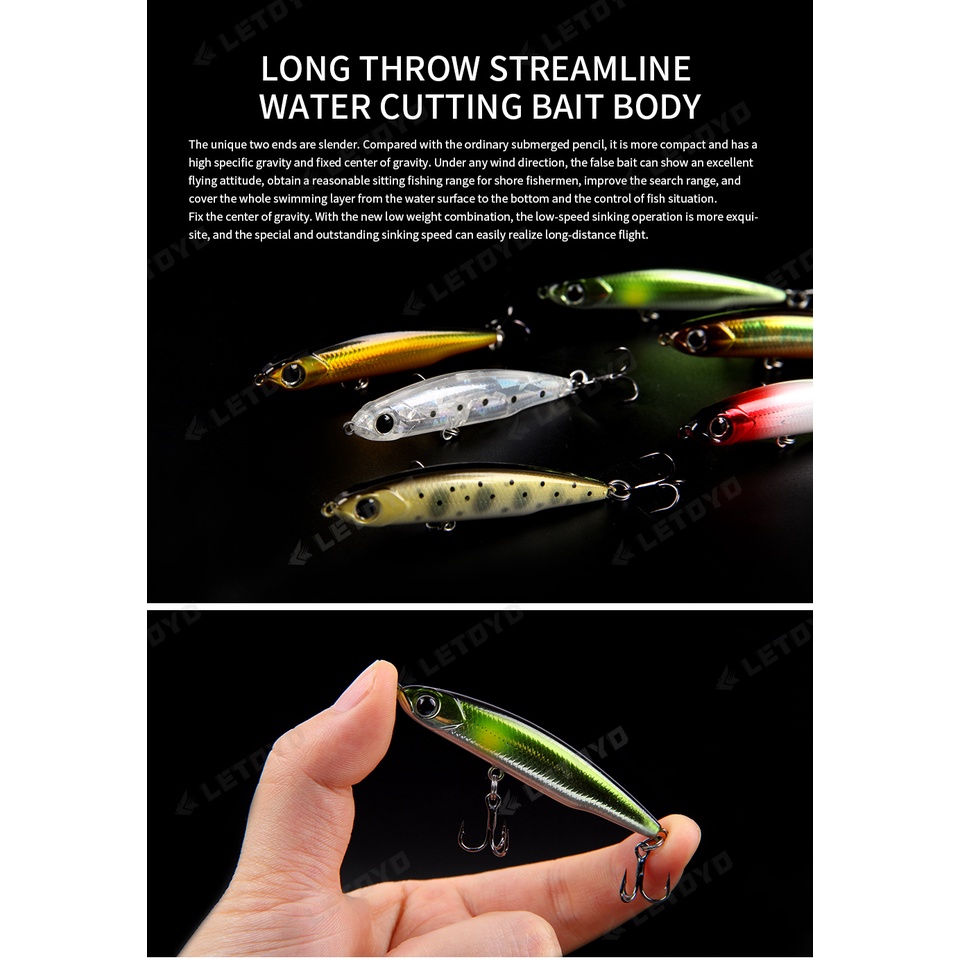 Mồi Câu Cá Nhân Tạo 3.5g / 5.4g / 8.3g / 12g Chất Lượng Cao