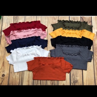 ÁO CROPTOP RỚT VAI VẢI MỊN