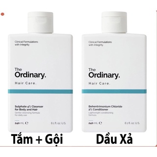 Cặp gội,xả,tắm giảm gàu, dầu thừa Body and Hair The Ordinary 240ml