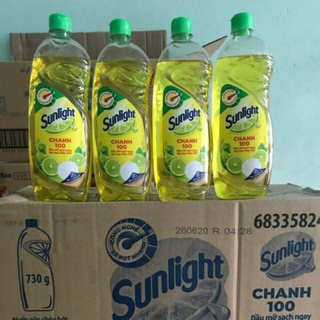 Nước rửa chén SUNLIGHT 730ml (Hương Chanh - Vàng và Matcha Trà Nhật - Xanh Lá) - Nước rữa chén