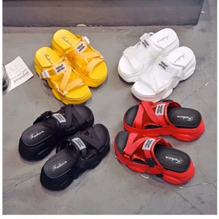 Sandal đế gấu quai trong 9cm ORDER