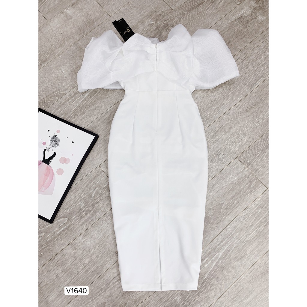 VÁY TRẮNG BODY TRẦN VAI V1640 - Đẹp Shop DVC