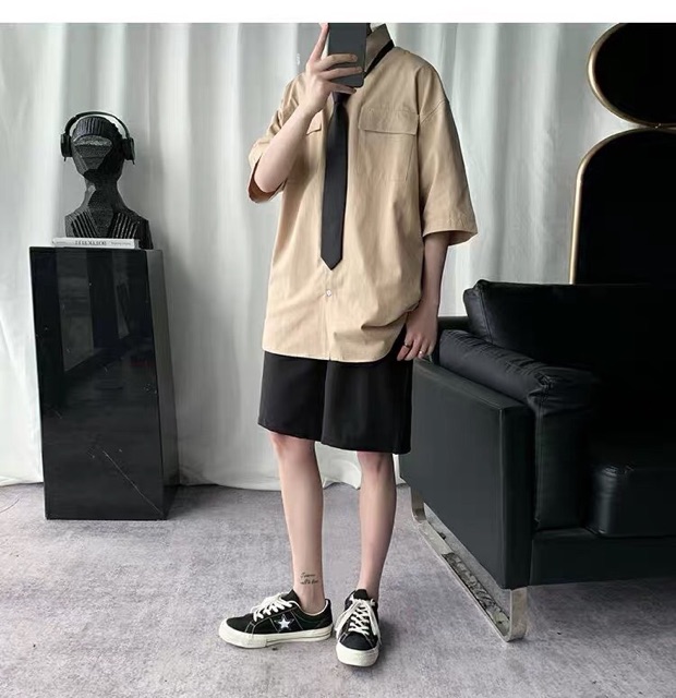 Áo sơmi tay ngắn có 6 màu | BigBuy360 - bigbuy360.vn