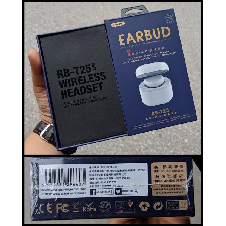 Tai nghe Bluetooth True Wireless Remax RB-T25